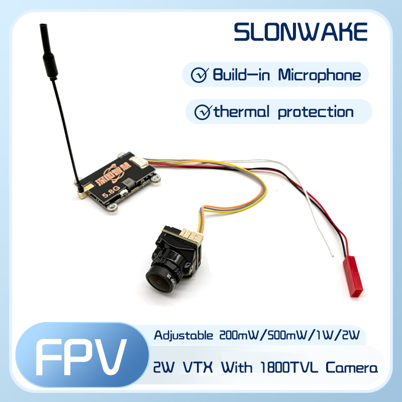SLONWAKE 5.8G 56CH 2W передатч – обзор и цена Fpv Drone Camera