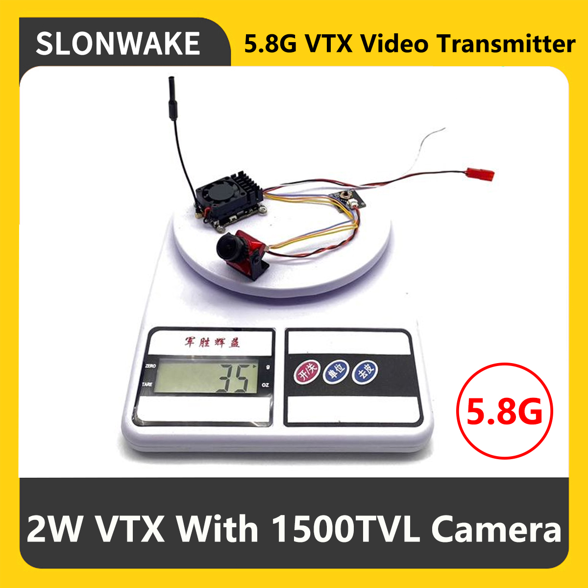 SLONWAKE 5.8G 2000мВт FPV VTX  – обзор и цена Fpv Drone Camera