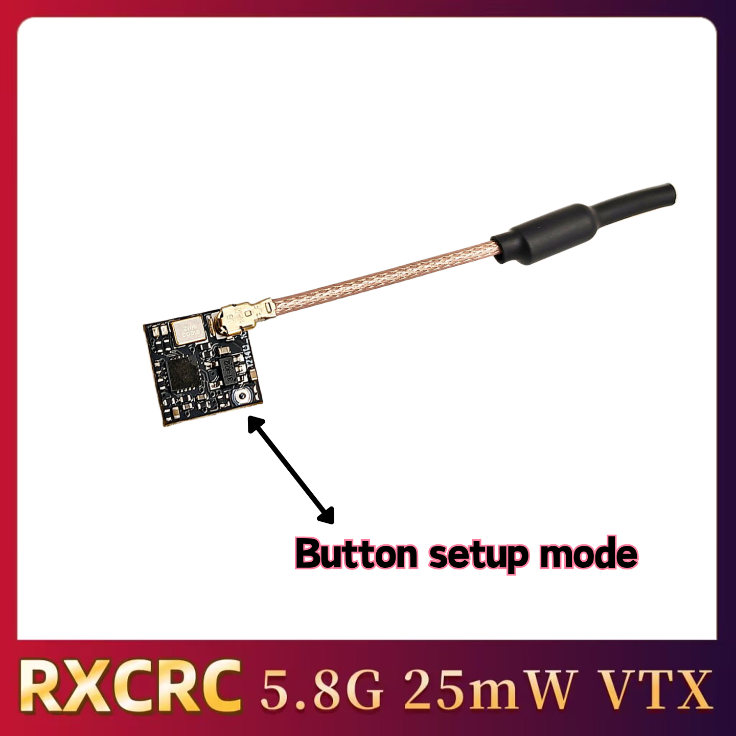 RXCRC 5.8GHz 48CH FPV 25mW ана – обзор и цена Fpv Drone Frame